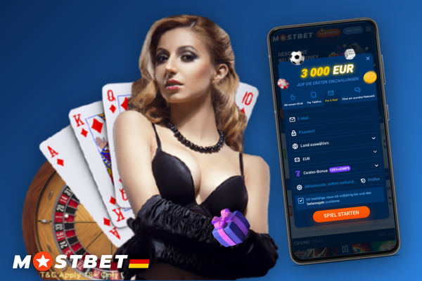 Mostbet Registrierung mit Promo-Code-Feld und Willkommensbonus-Badge im Formular