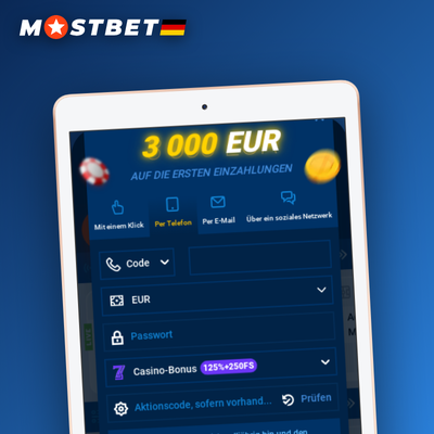 Mostbet Ein-Klick-Registrierung – sofort Konto anlegen mit Land und Währungswahl