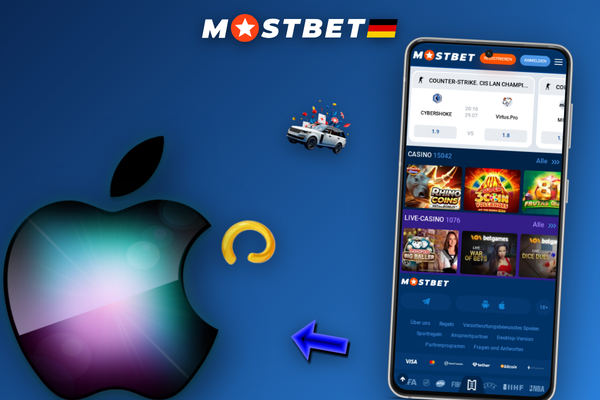 Mostbet App auf dem Smartphone mit Live-Fußballwette in Echtzeit